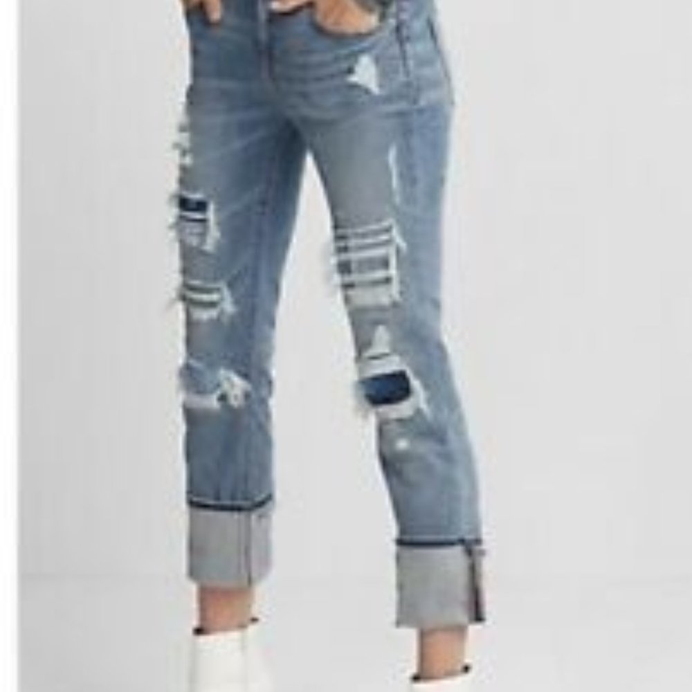 Express Distressed Jeans